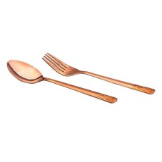 ست قاشق و چنگال مسی