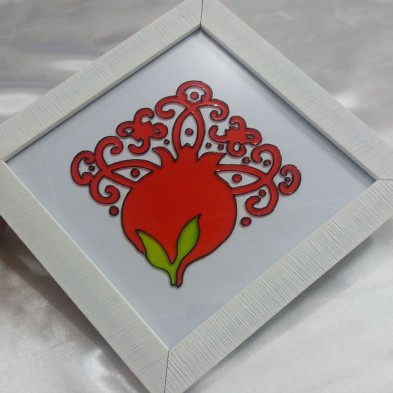 تابلو ویترای طرح انار کد sght-304