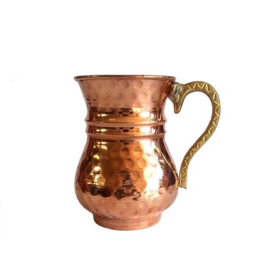 لیوان مسی طرح کمرباریک