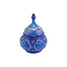 قندان سفالی مینا کاری کد sght-495