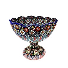 میوه خوری سفالی میناکاری کد sght-261