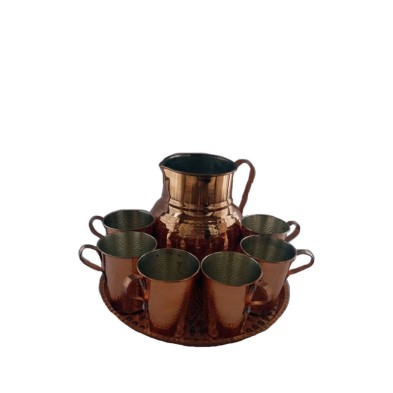 ست پارچ و لیوان مسی 8 پارچه کد sght-508