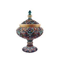 شکلات خوری سفالی میناکاری کد sght-212